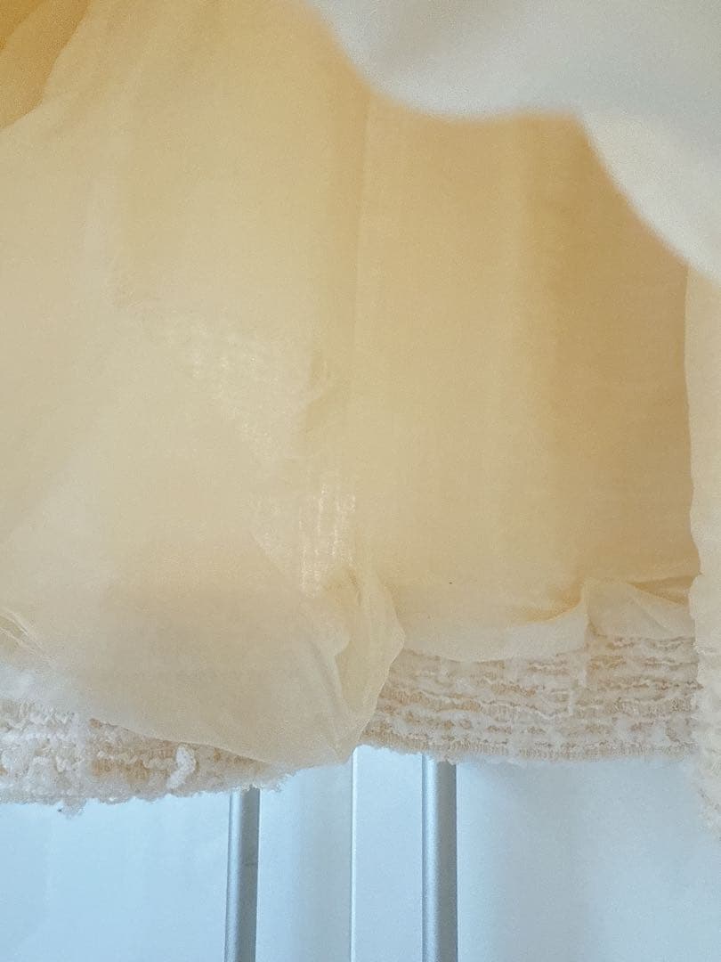 CHANEL シャネル ツィード アイボリー ノースリーブ ミニワンピース