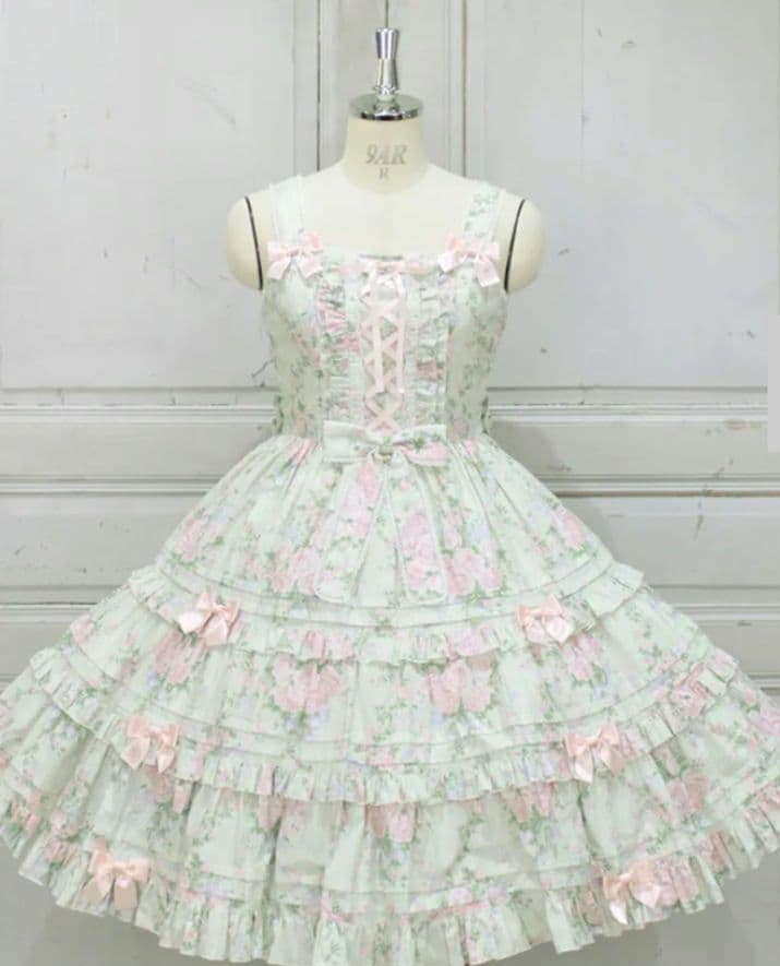 メタモルフォーゼ　シャーロットティアードJSK&ヘッドドレス　ブラウス グリーン