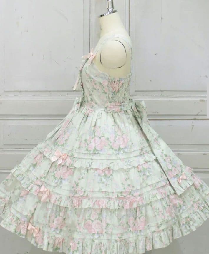 メタモルフォーゼ　シャーロットティアードJSK&ヘッドドレス　ブラウス グリーン