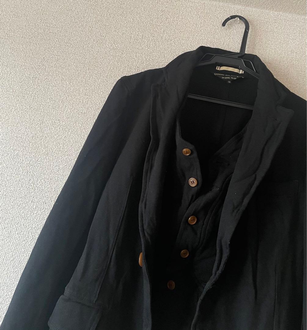 コムデギャルソン　オムプリュス　レイヤー　ジャケット　XS 黒