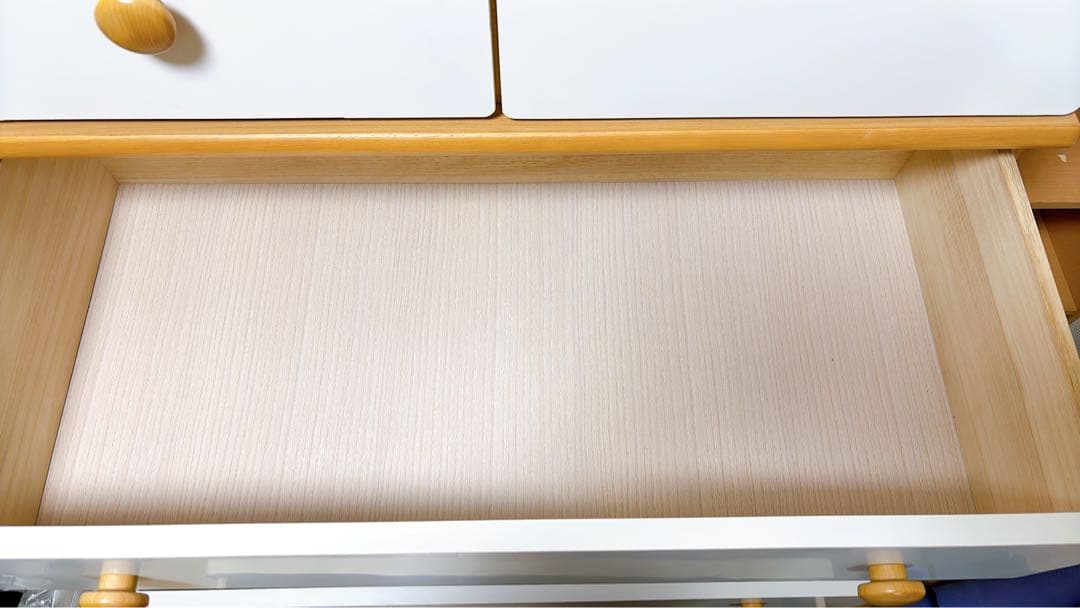 木製チェスト ホワイト/ナチュラル、タンス