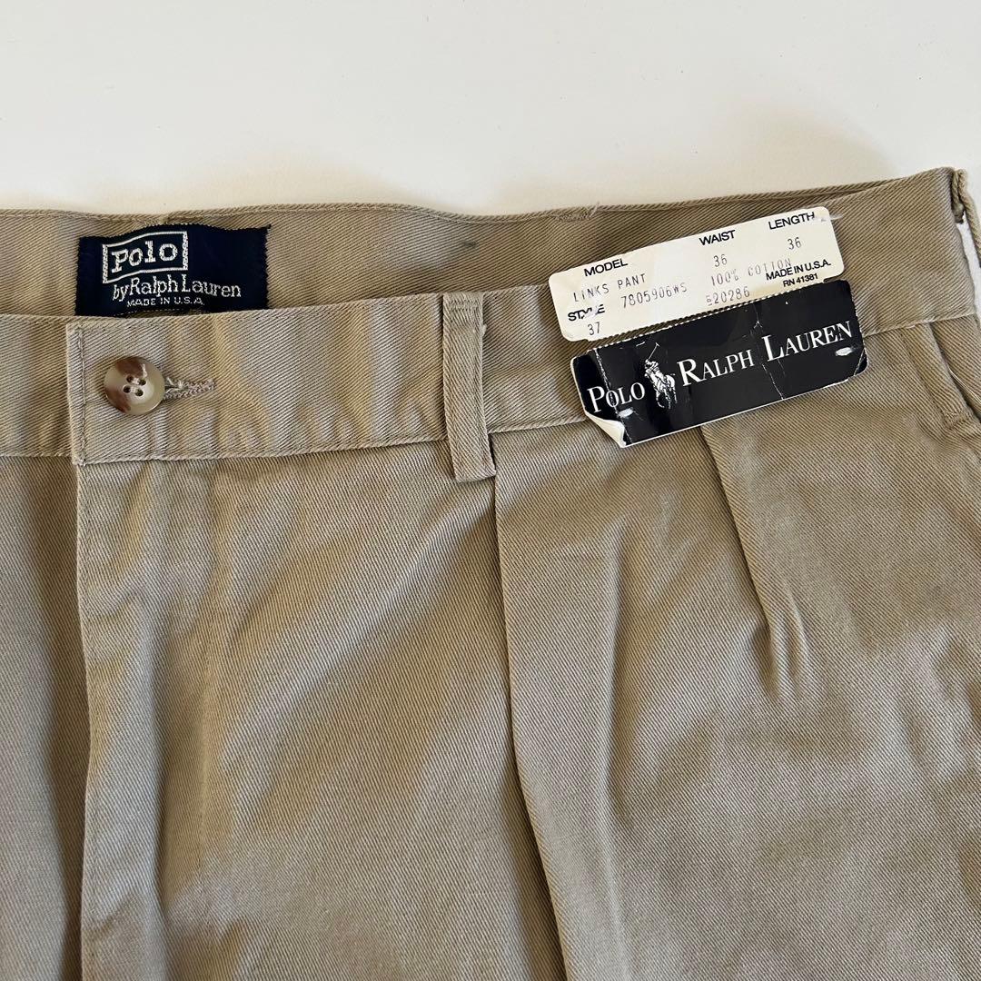 90s アメリカ製 ラルフローレン ポロチノ デッドストックanytee