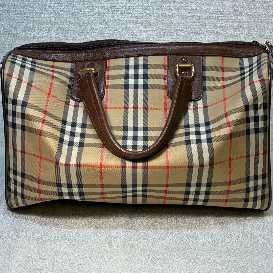 burberrys バーバリーズ ボストンバッグ ベージュ チェック柄