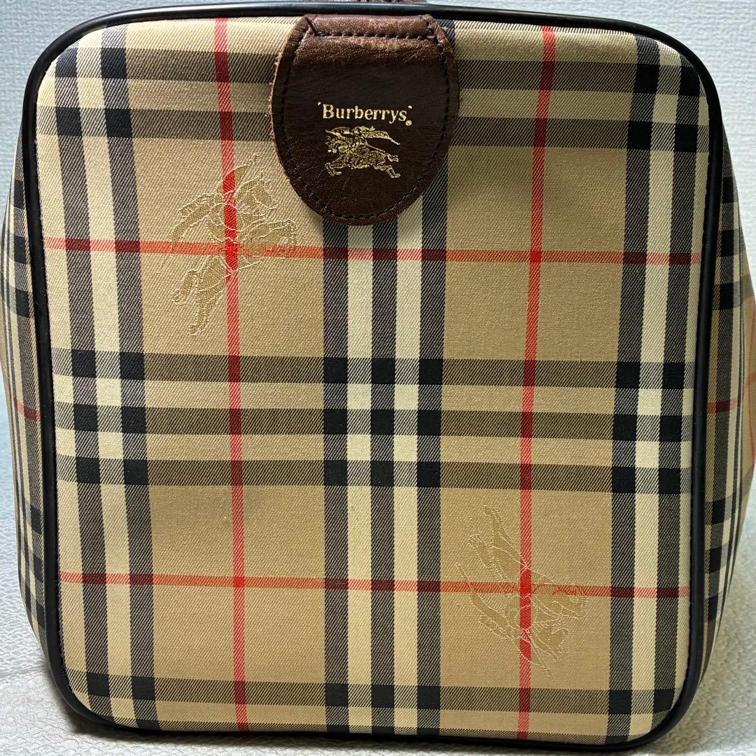 burberrys バーバリーズ ボストンバッグ ベージュ チェック柄