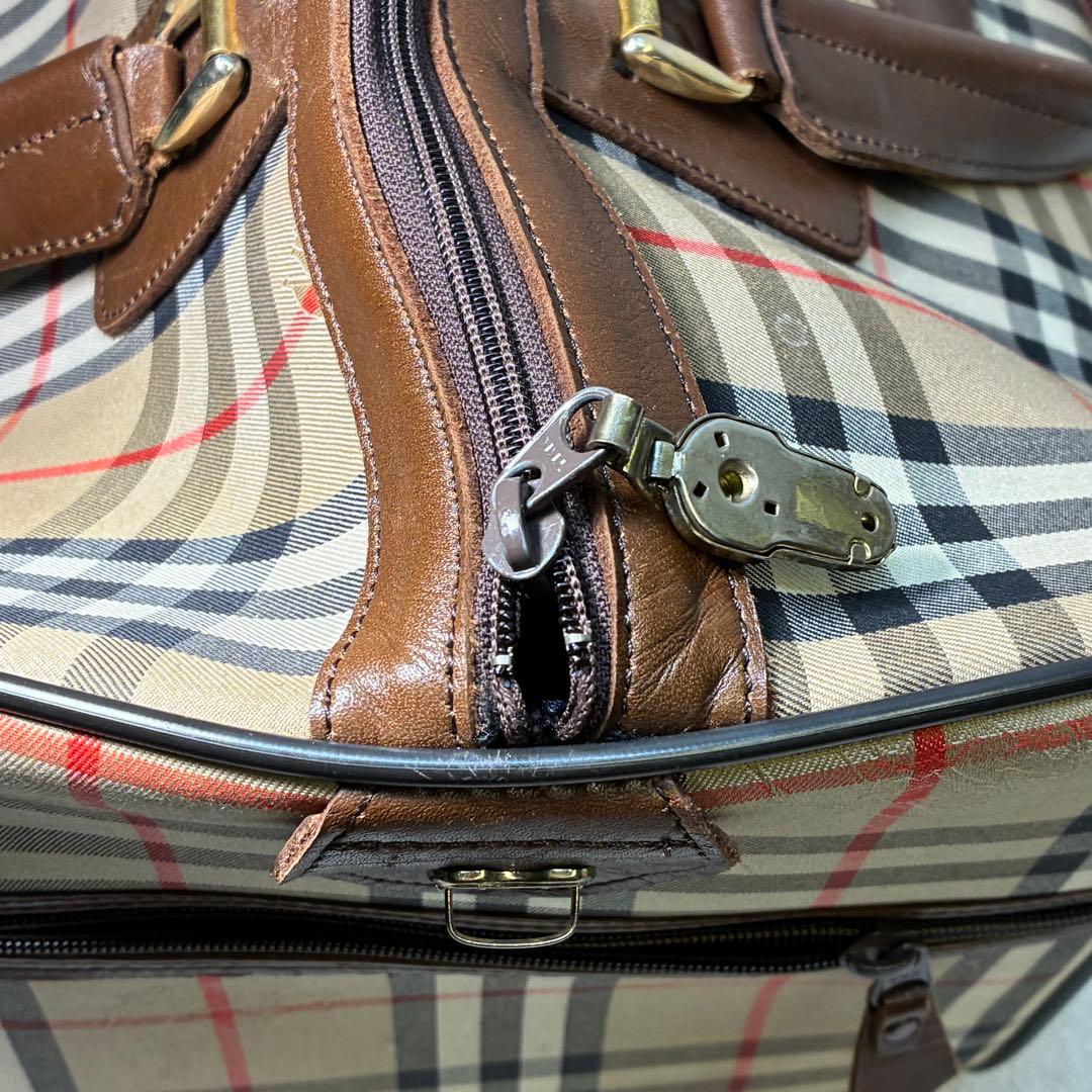 burberrys バーバリーズ ボストンバッグ ベージュ チェック柄