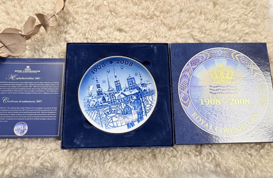 ロイヤルコペンハーゲン　100周年センテニアルプレート5枚・イヤープレート1枚