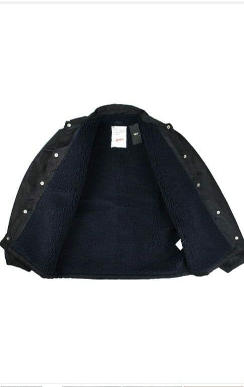 TMT ブラック ナイロンジャケット　Ｌサイズ　黒　裏ボア