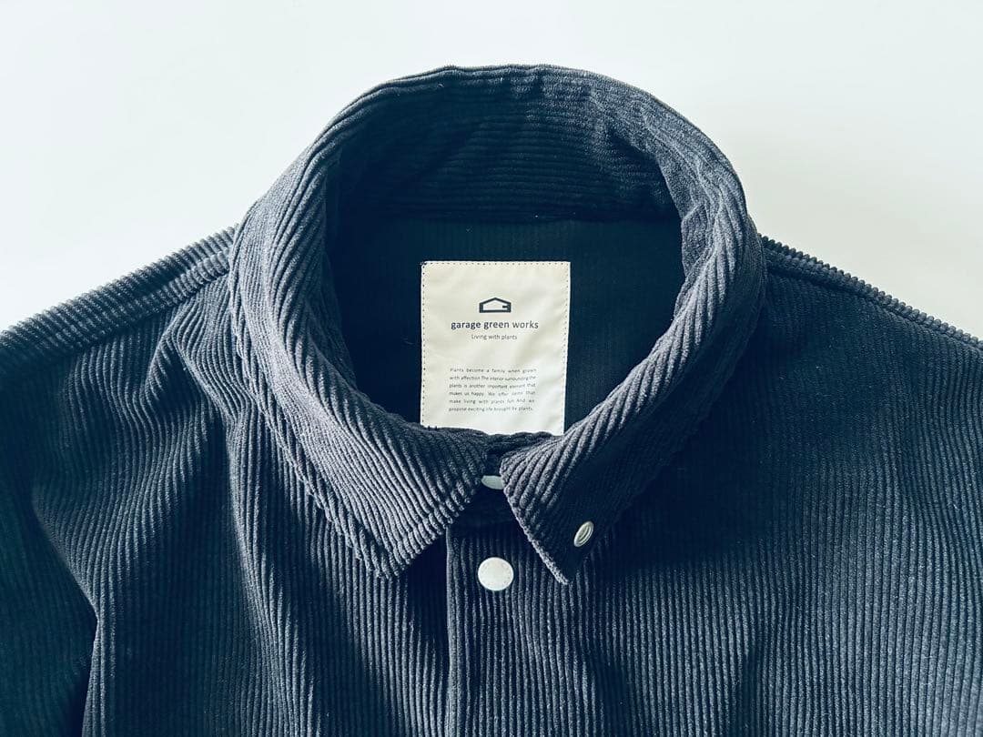 garage green works コーデュロイカバーオール 黒