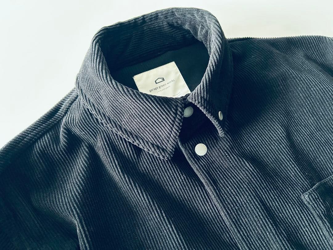 garage green works コーデュロイカバーオール 黒