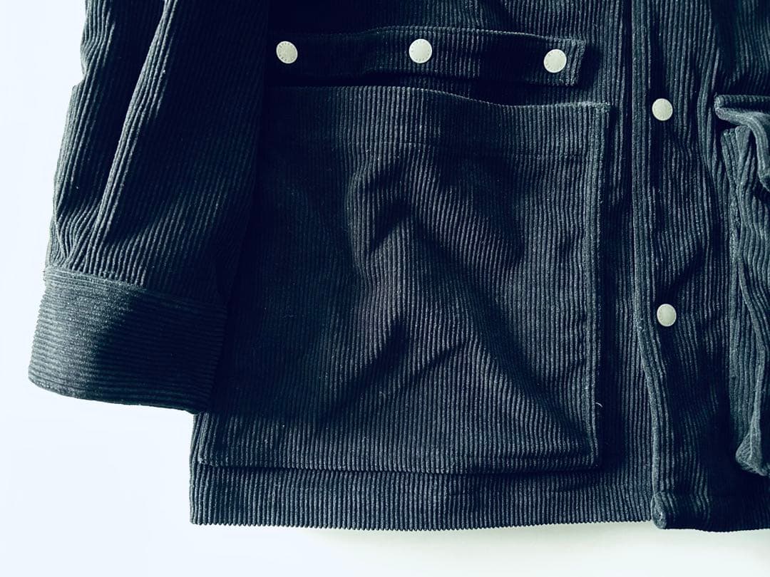 garage green works コーデュロイカバーオール 黒