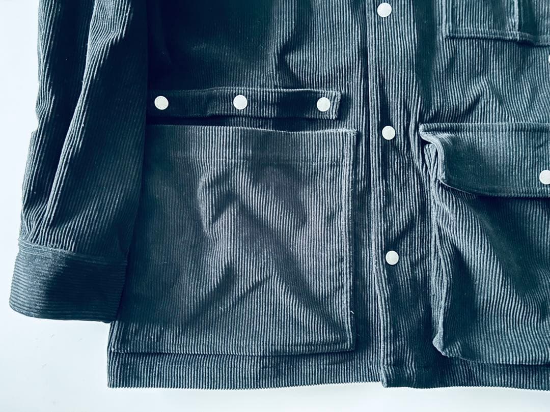 garage green works コーデュロイカバーオール 黒