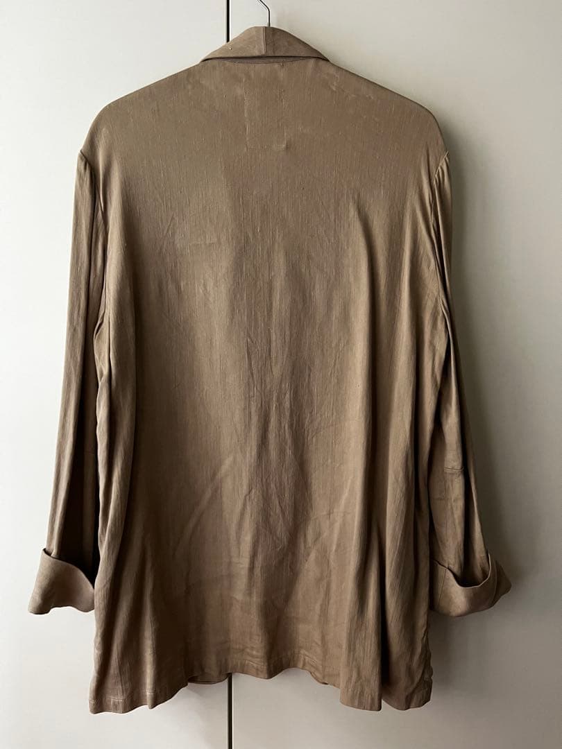 2013ssLIMIfeuリミフゥカーキベージュ麻リネンジャケット