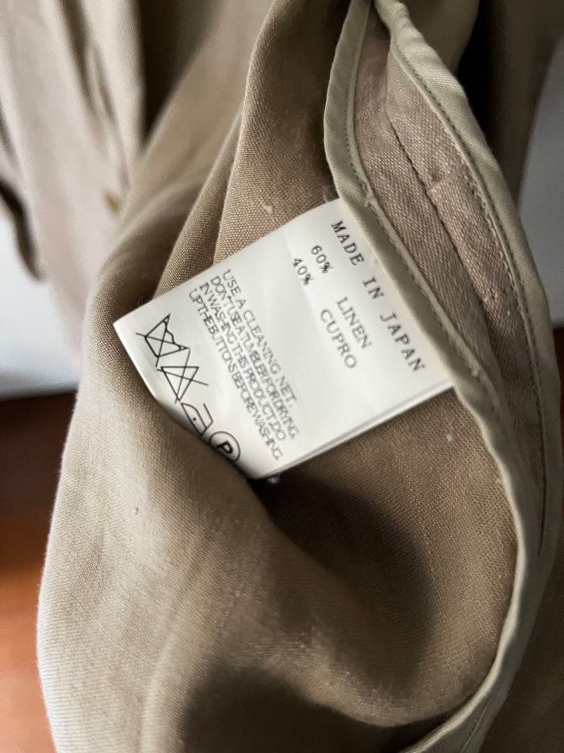 2013ssLIMIfeuリミフゥカーキベージュ麻リネンジャケット