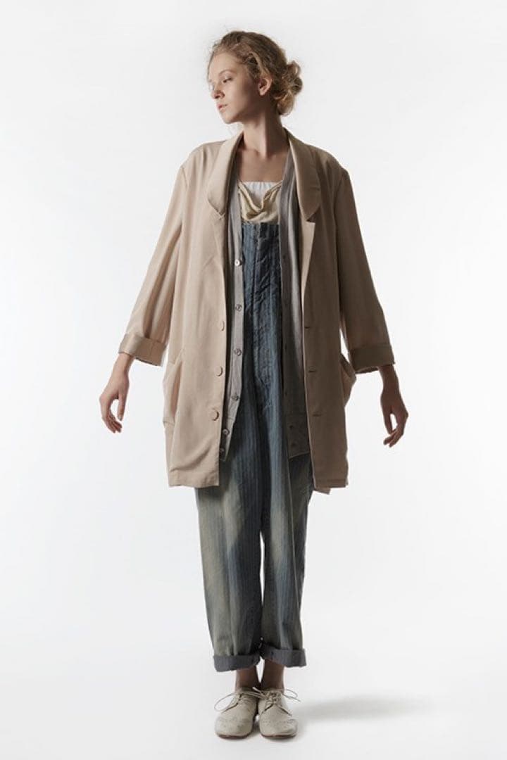 2013ssLIMIfeuリミフゥカーキベージュ麻リネンジャケット