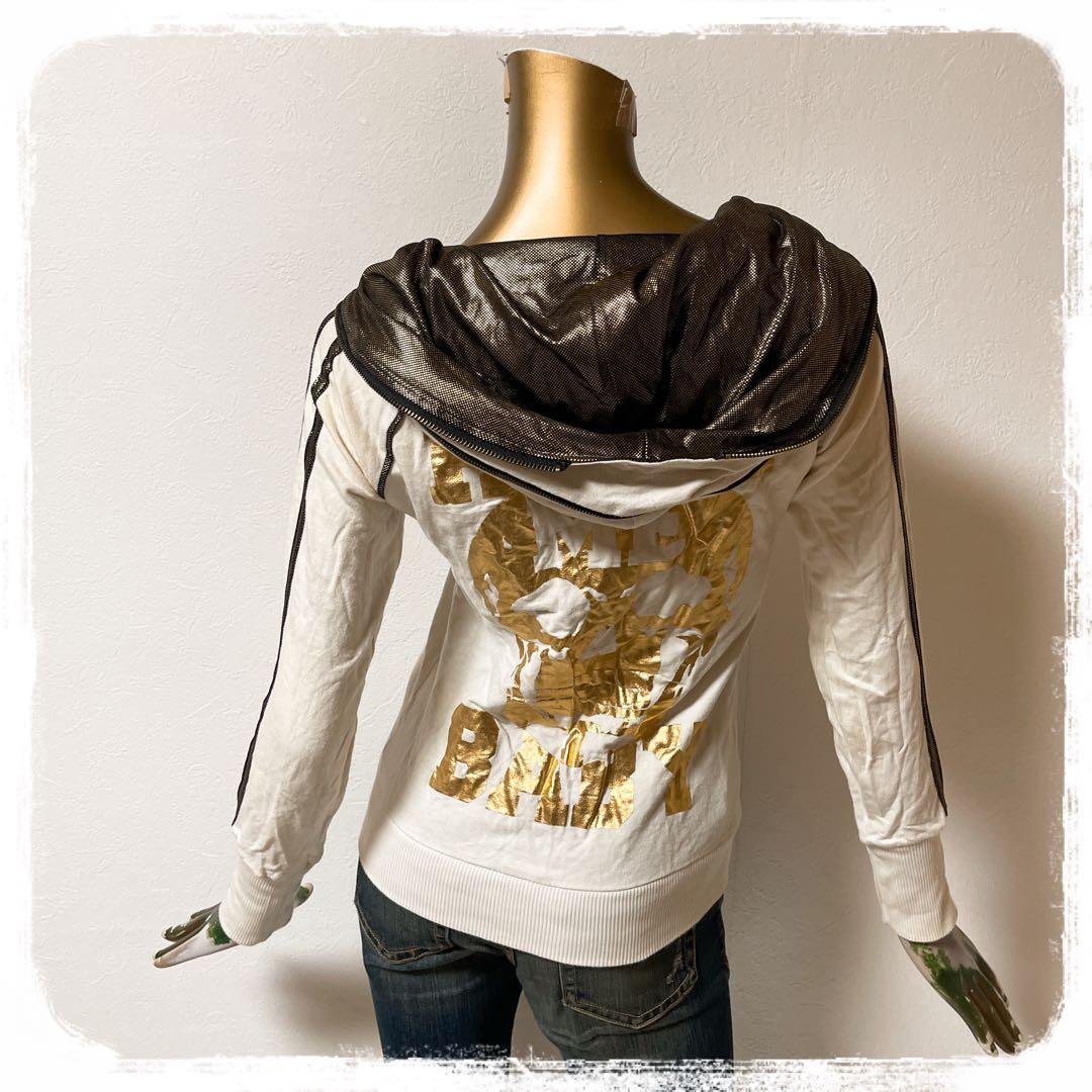 L*i様 ⭐️A360⭐️ d.i.a ♥ スカル ライン ギラギラ ジップアッ