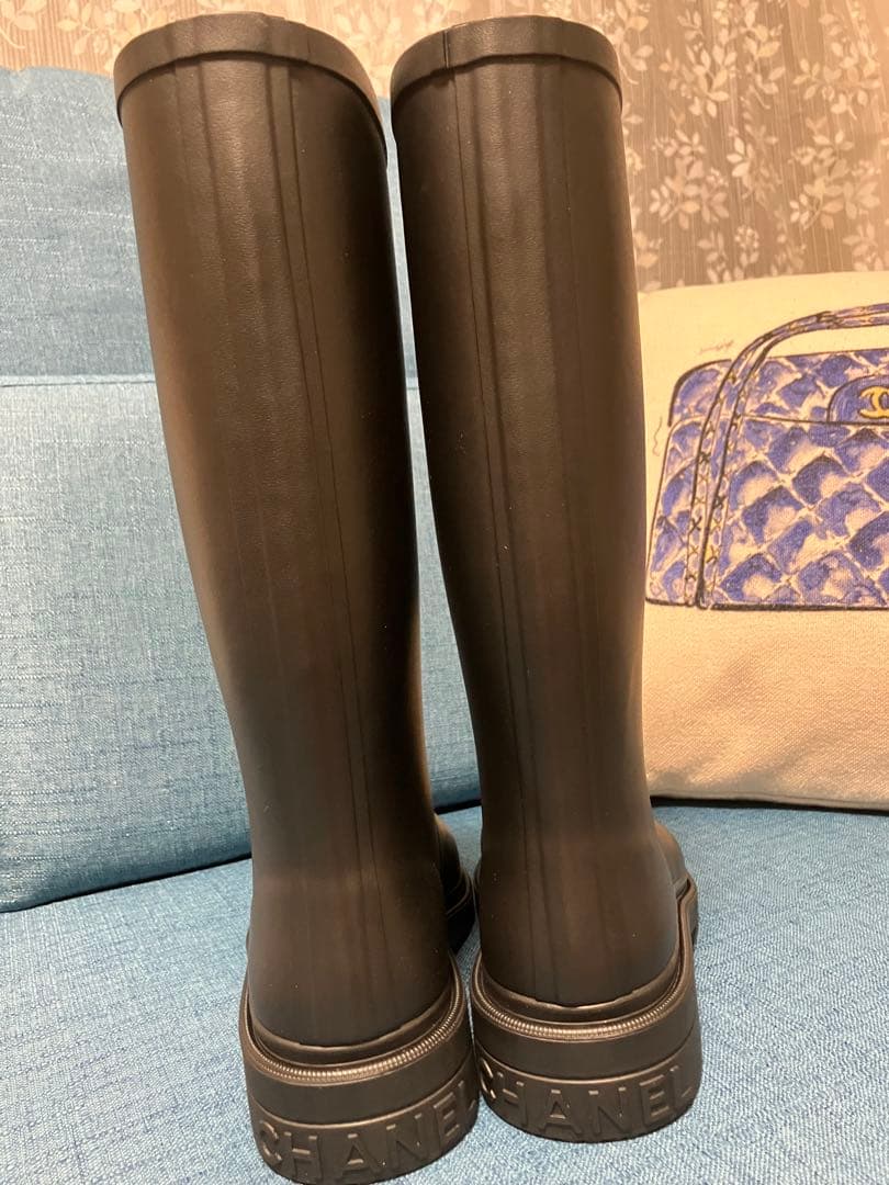 ＫCHANEL レインシューズ　35 ノベルティ