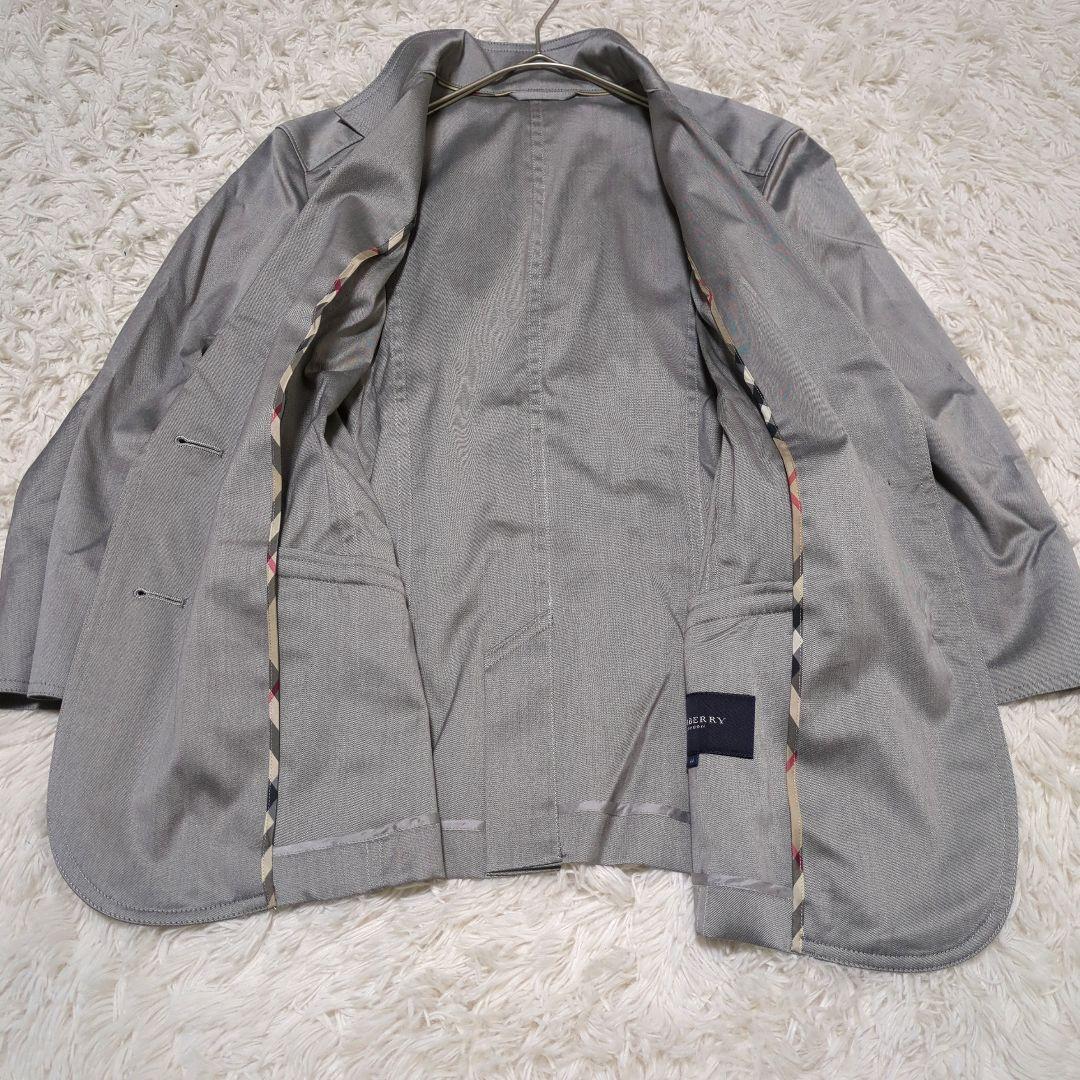 美品　バーバリーロンドン　テーラードジャケット　ノバチェック　大きいサイズ　44