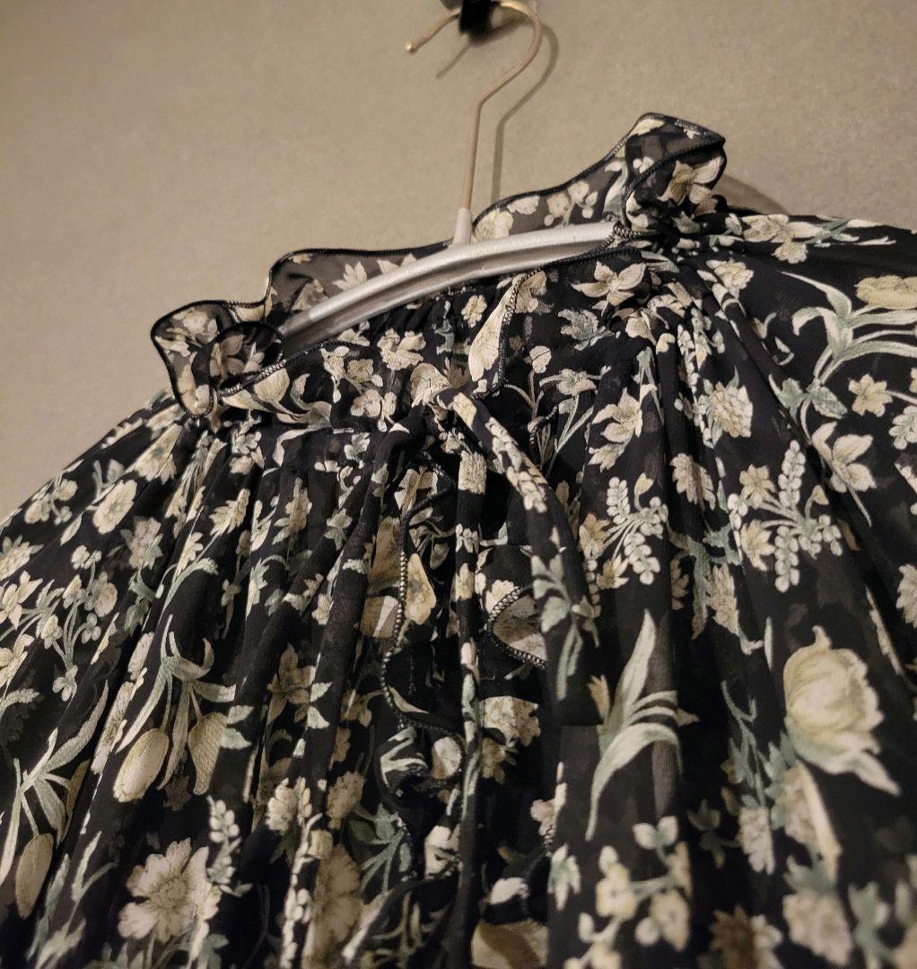 SEVEN TEN by MIHO KAWAHITO フラワーシフォンチュニック