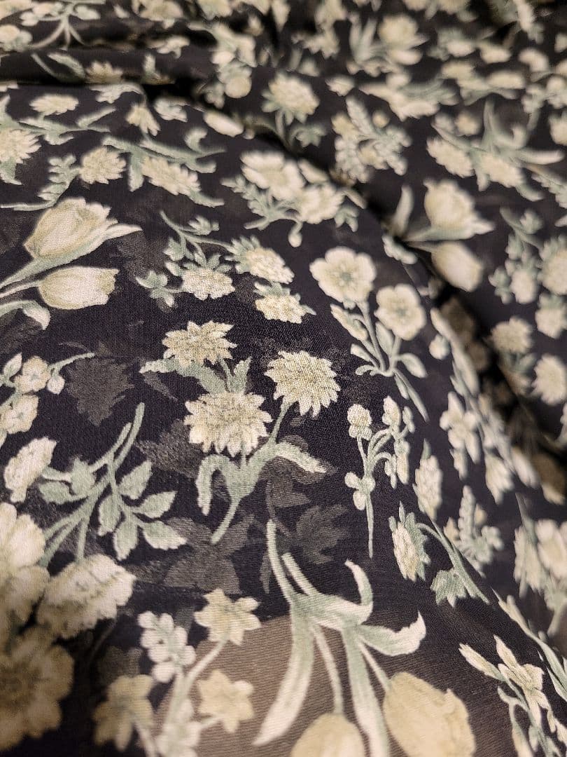 SEVEN TEN by MIHO KAWAHITO フラワーシフォンチュニック