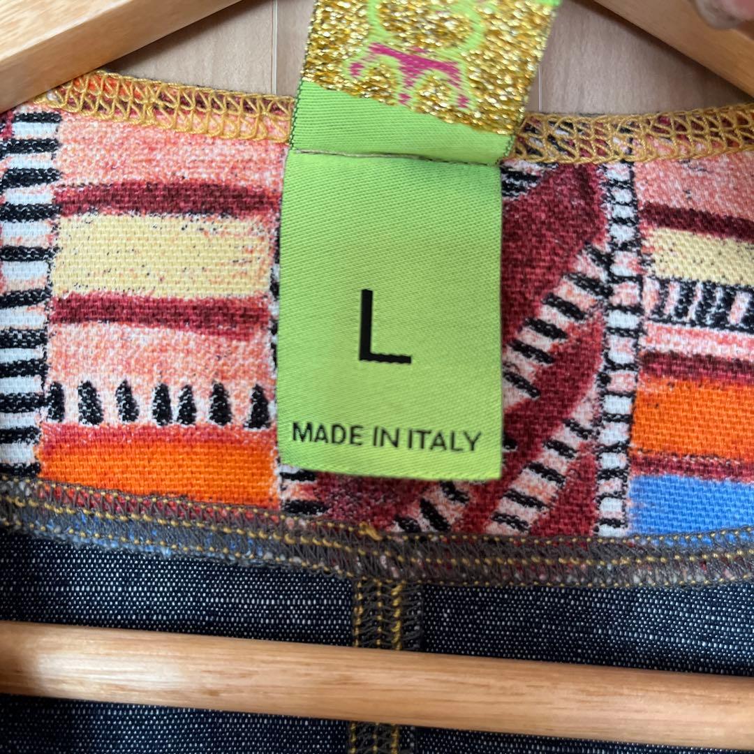 SAVE THE QUEEN イタリア製 パッチワークデニムジャケット L