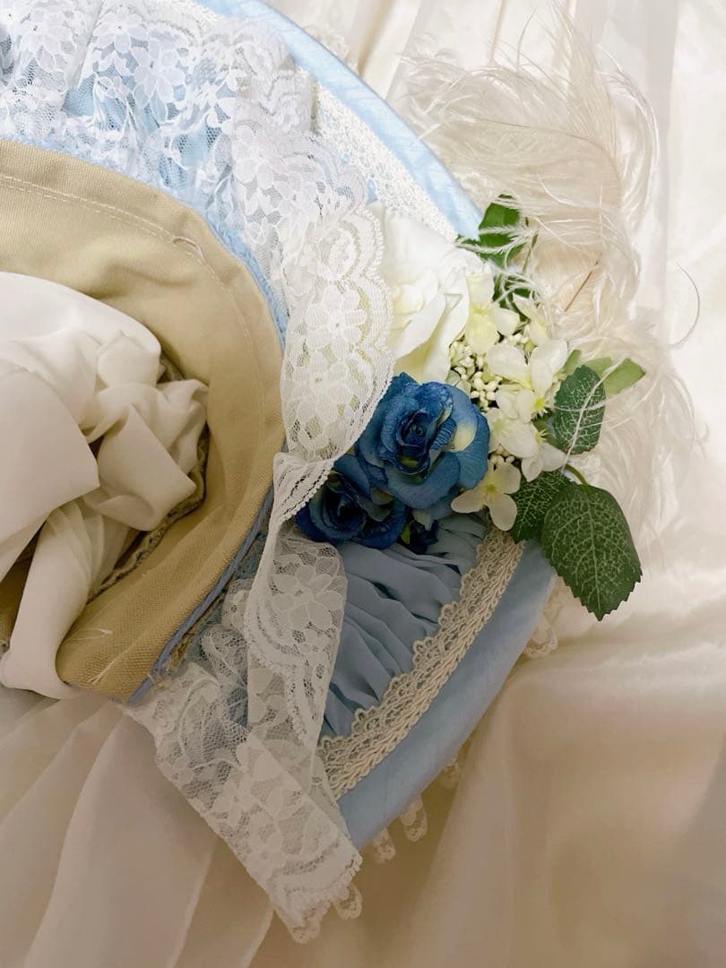 トリプルフォーチュン　triplefortune ボンネット　サックス