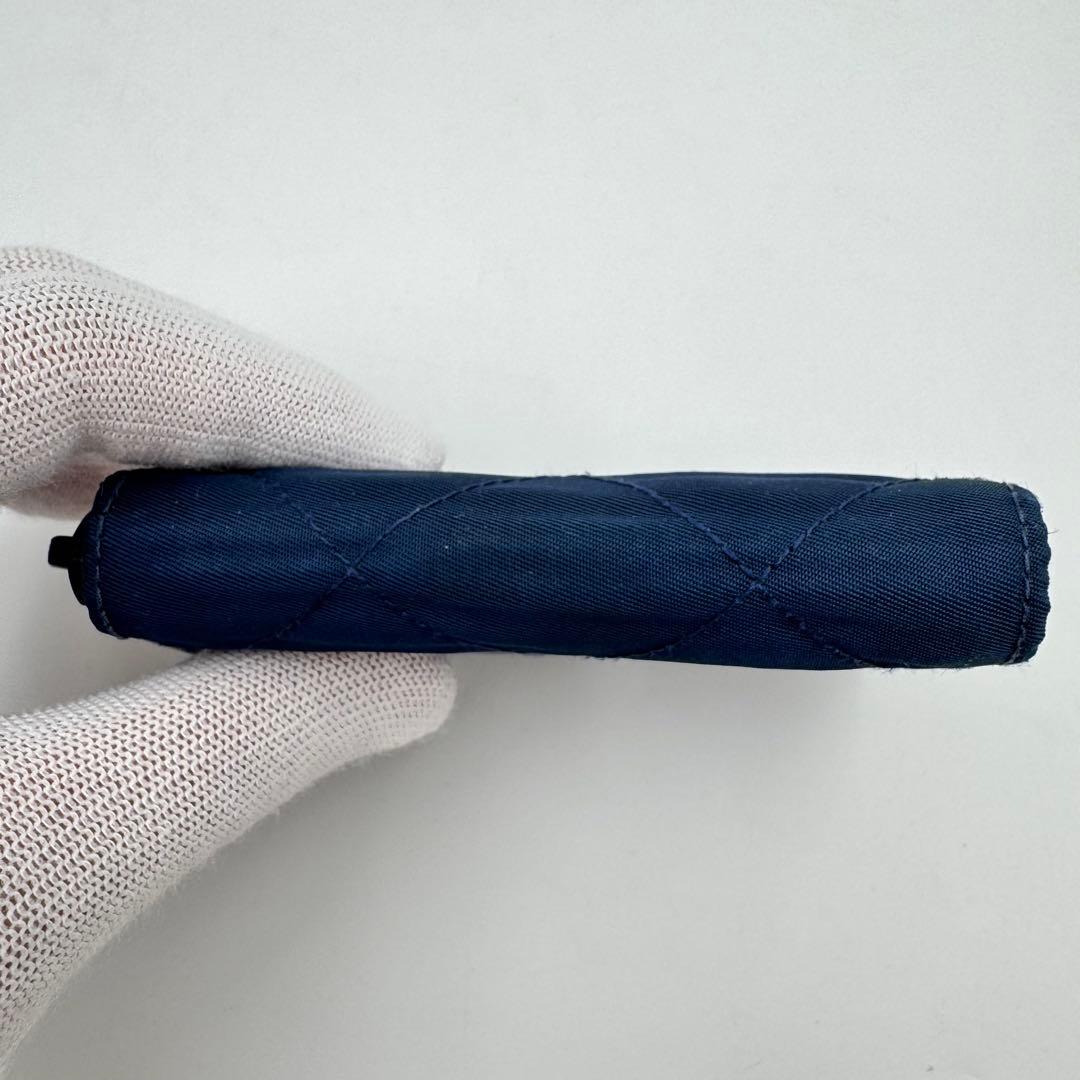 美品✨PRADA プラダ　ケース　ネイビー　キルティング　ナイロン