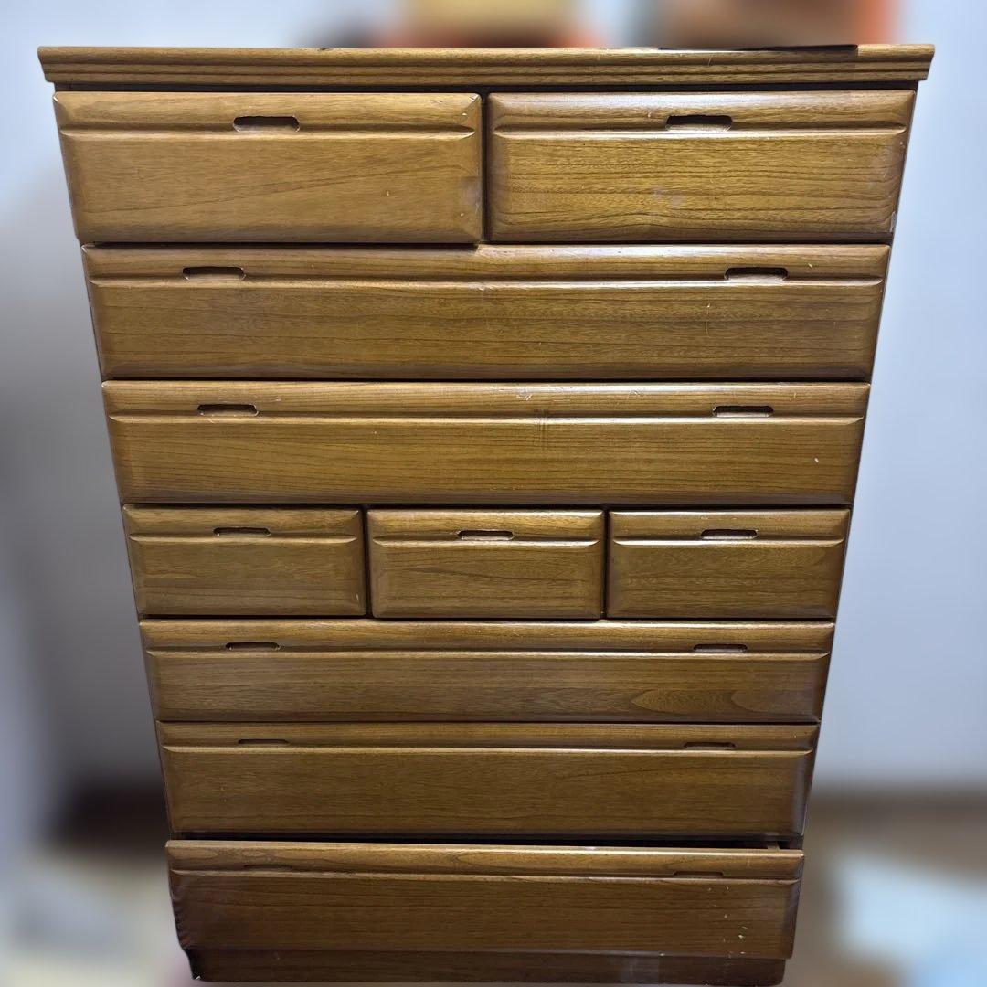 YS　大きいサイズ　木製収納チェスト　タンス　 引き出し10個