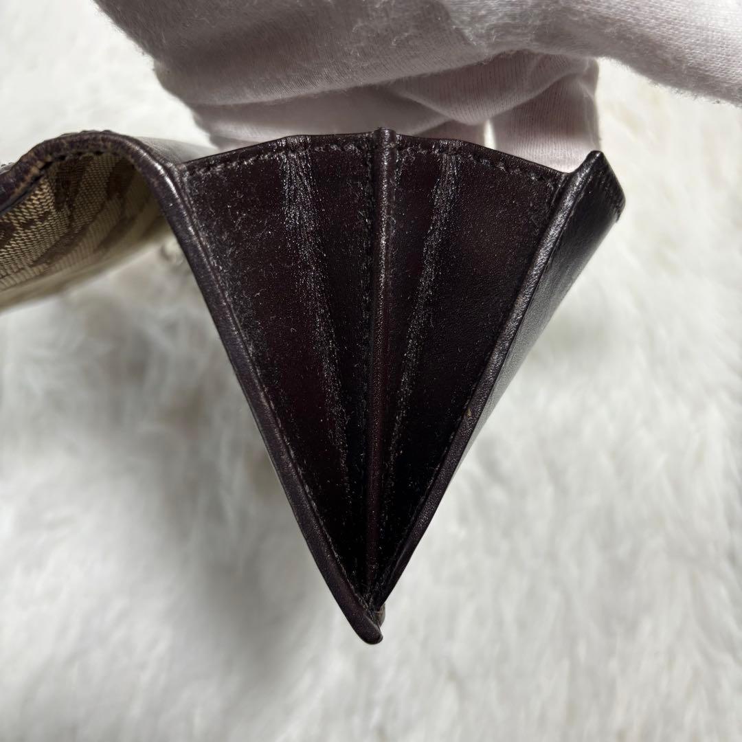 ✨美品✨ グッチ 長財布 インターロッキング GGキャンバス 二つ折り ブラウン