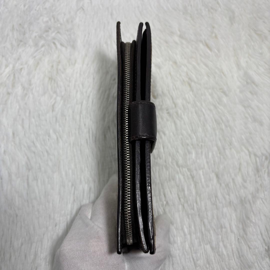 ✨美品✨ グッチ 長財布 インターロッキング GGキャンバス 二つ折り ブラウン