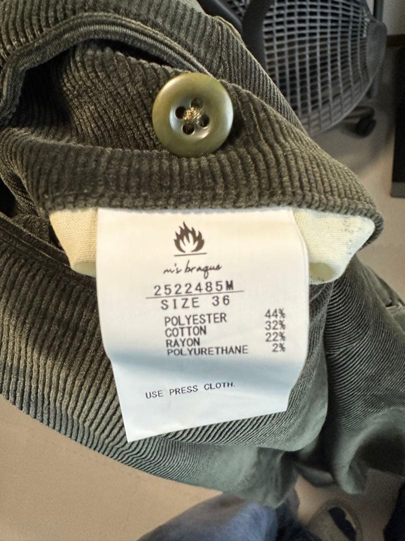 パンツ m's braque TUCKED BAGGY PANTS