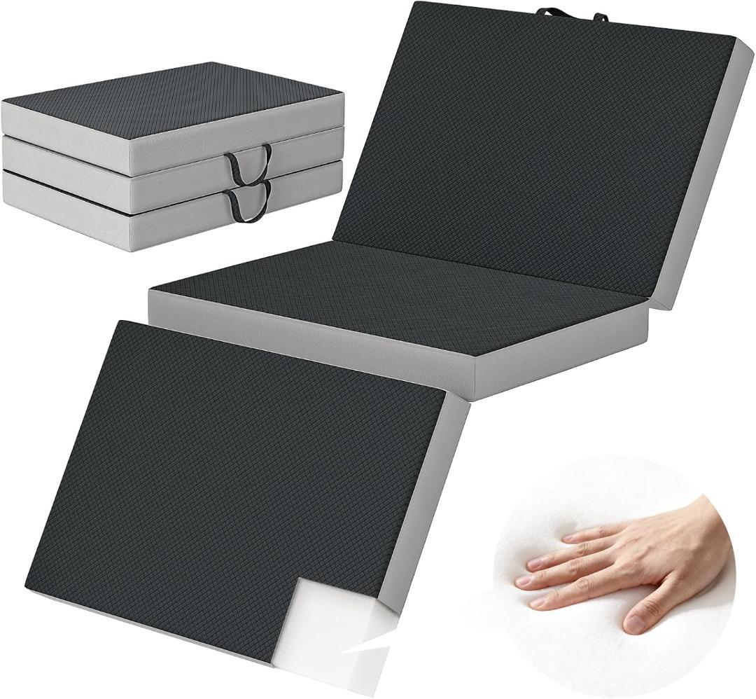 折りたたみマットレス ダブル 厚さ10cm 硬め 高反発 体圧分散 腰痛対策