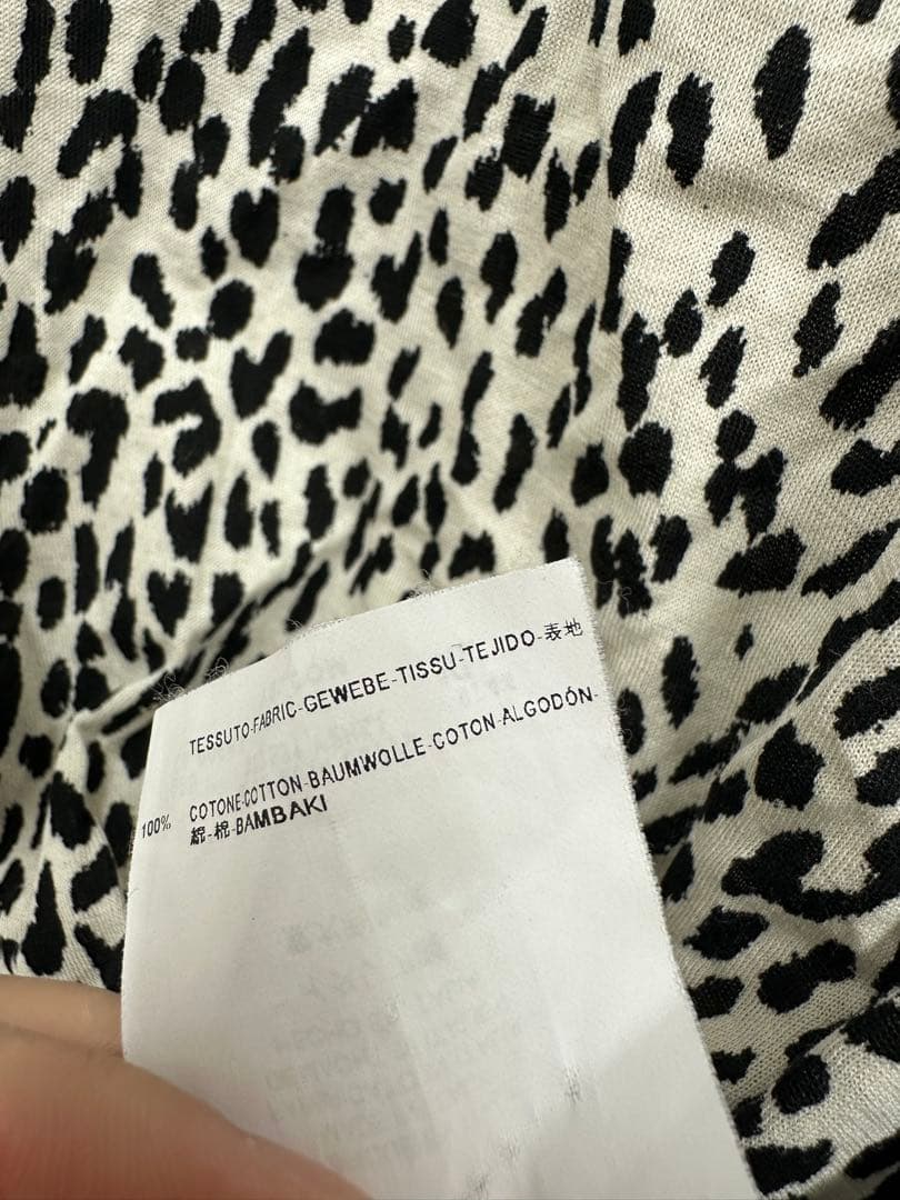 サンローラン パリ　ベイビーキャット レオパード半袖Tシャツ