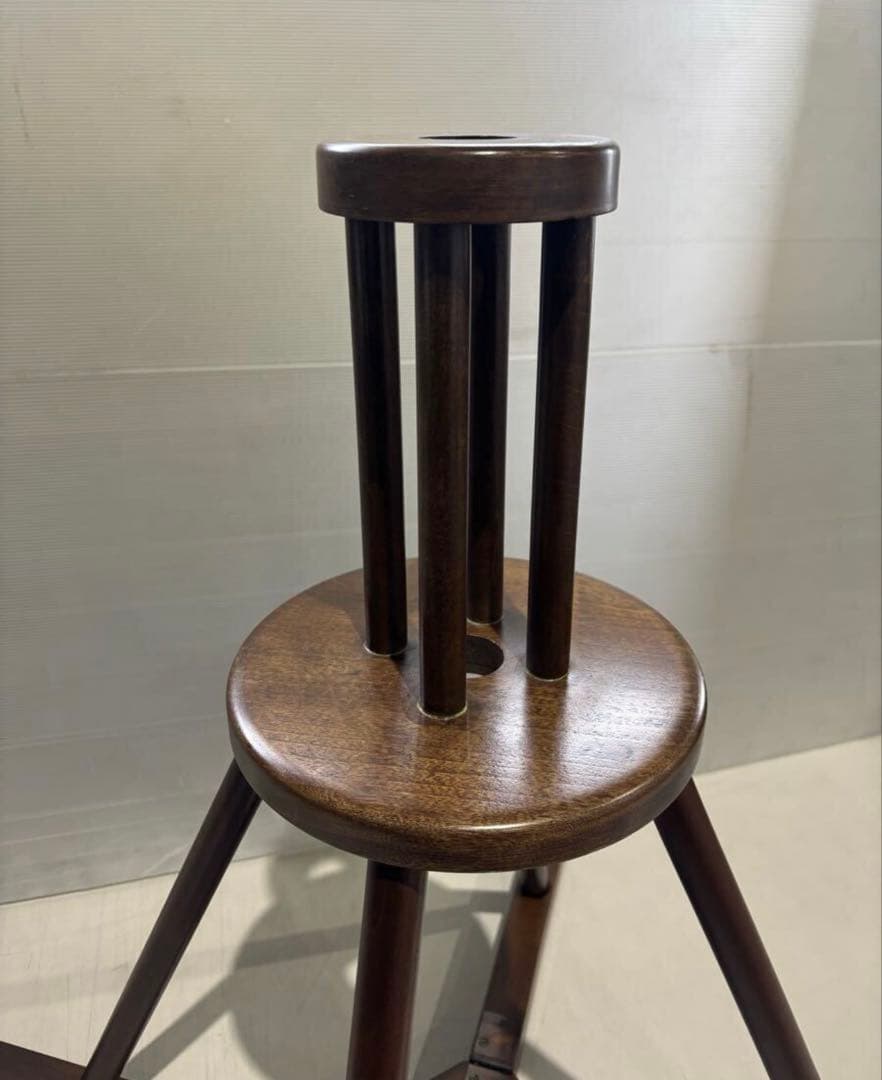 野天傘　野立傘　木製　スタンド　茶屋　立台　レトロ　アンティーク　組み立て式