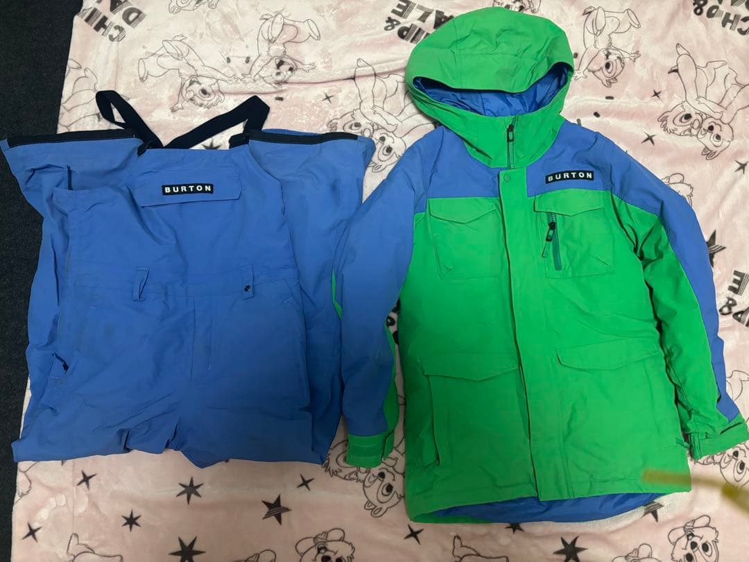 BURTON スノーボードウェア 上下セット キッズLサイズ