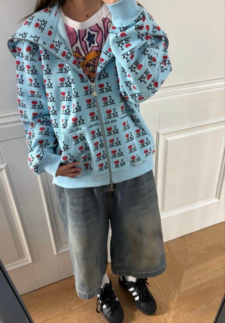 廃盤　Ashley Williams I ♥︎ ME 水色　パーカー