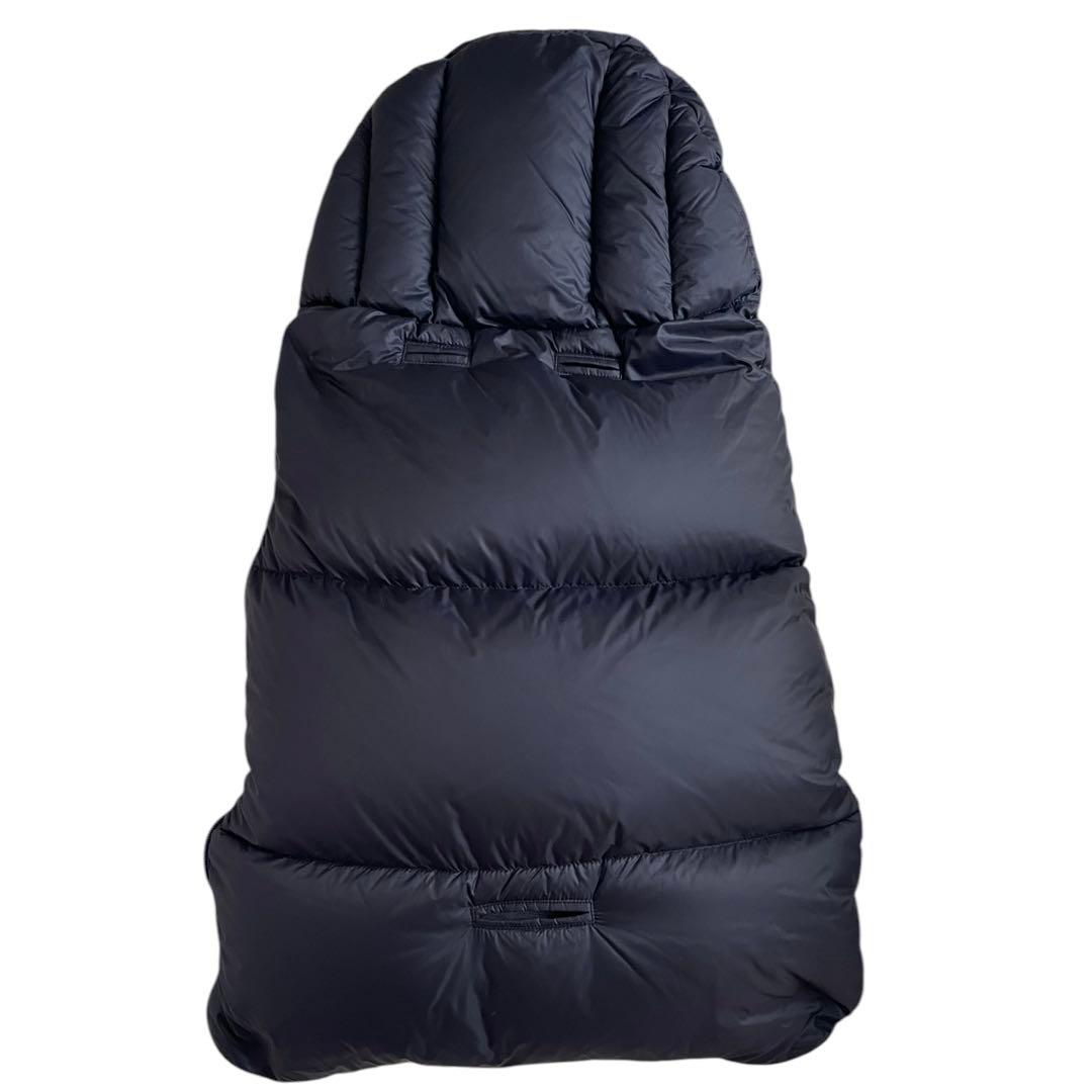 モンクレール　おくるみ　ダウン　フットマフ　ネイビーグレー　ベビーカー　ベビー