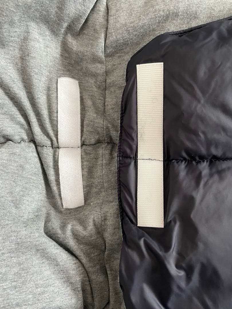 モンクレール　おくるみ　ダウン　フットマフ　ネイビーグレー　ベビーカー　ベビー