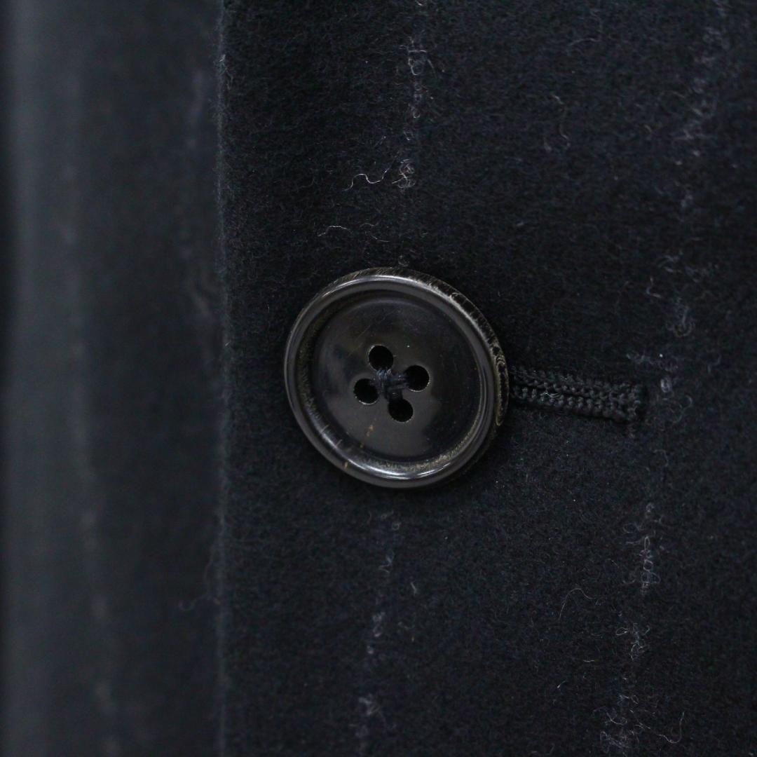 ◇美品 HERMES エルメス メンズ スーツ上下 ブラックストライプ ウール