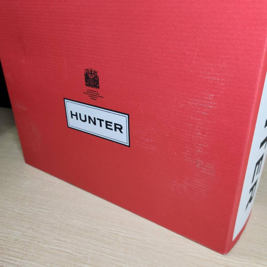 ★未使用　HUNTER　レインブーツ　ショート バック アジャスタブル　UK5