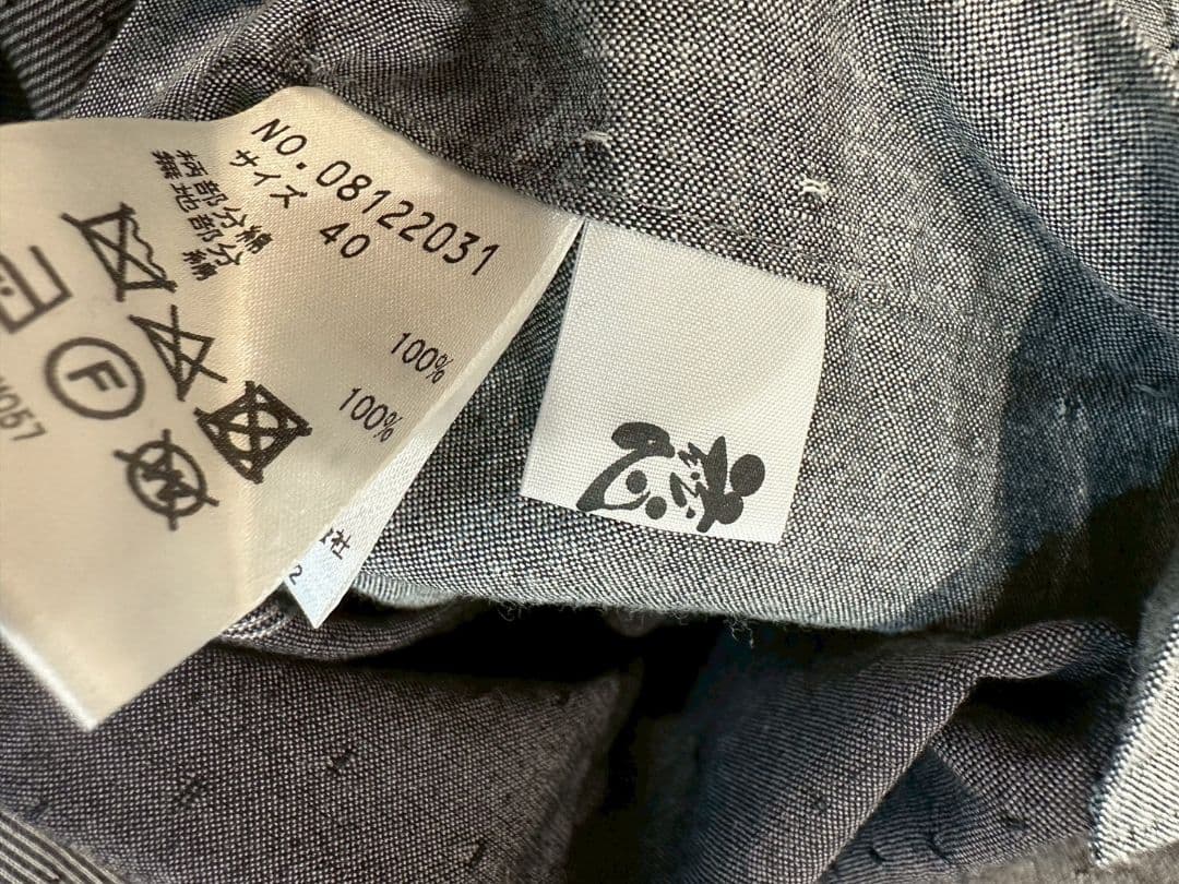 る*ん様 慈雨 センソユニコ ノースリーブブラウス グレー 40 ar02064