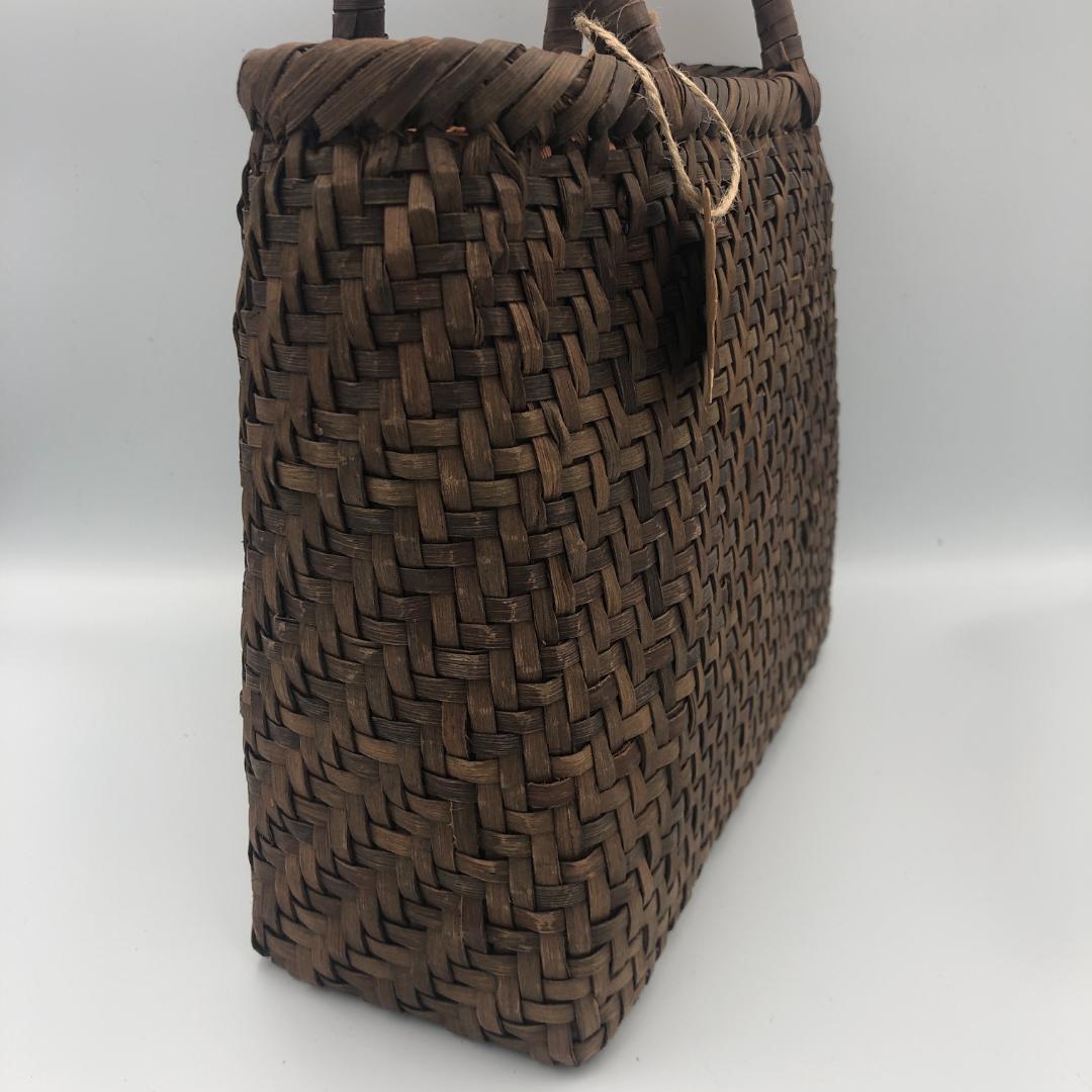 小*マ様 胡桃バッグ　網代編み　かごバッグ　くるみ　籠バッグ【新品】日本企画　山