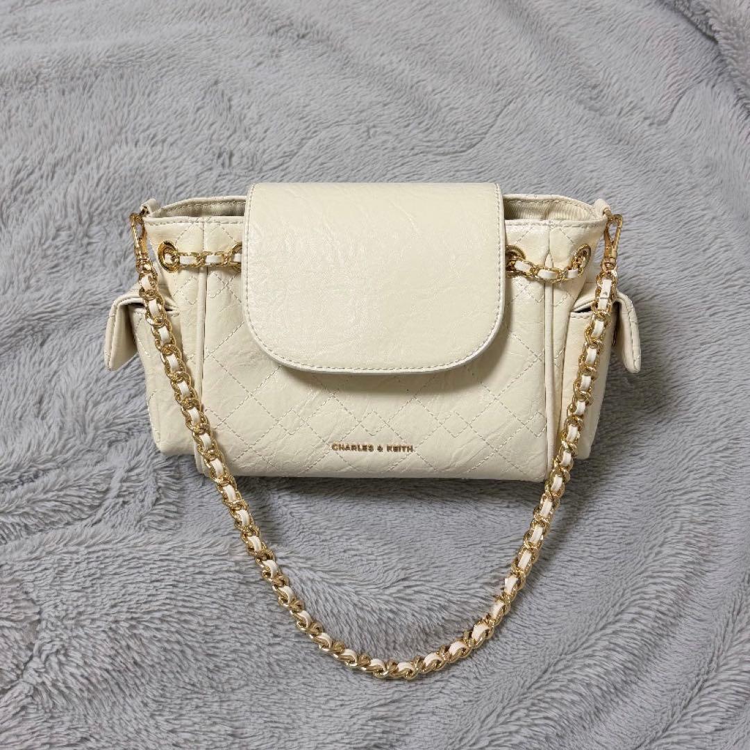 CHARLES&KEITH Duoドゥオ ツーウェイフロントフラップバックパック