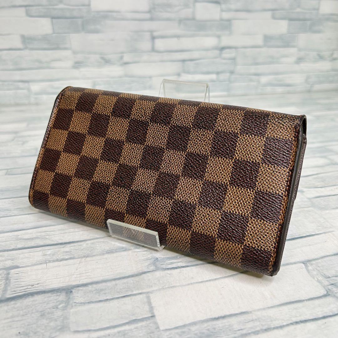 極美品　60 VUITTON ルイヴィトン ダミエ 長財布　二つ折り財布　kv7