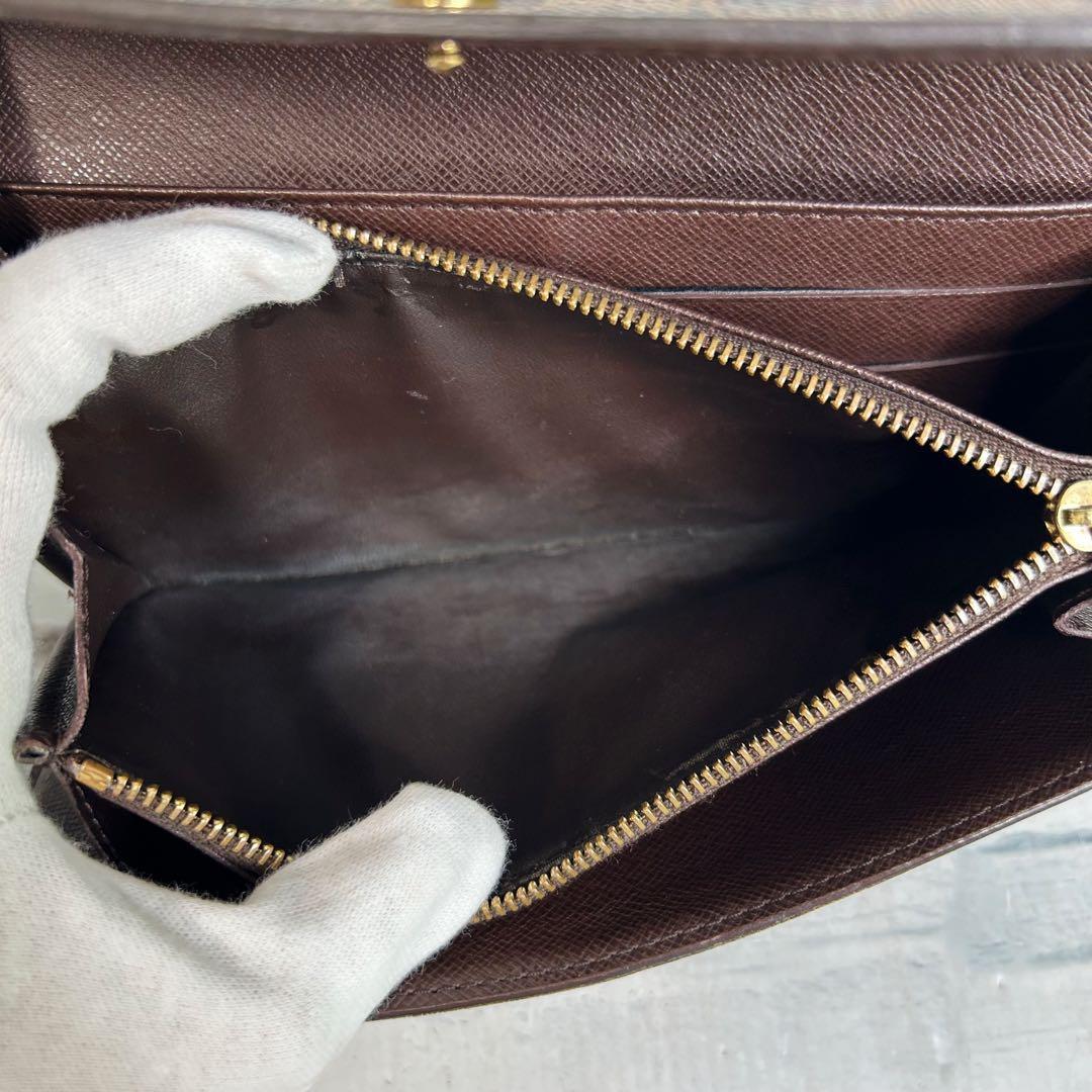 極美品　60 VUITTON ルイヴィトン ダミエ 長財布　二つ折り財布　kv7