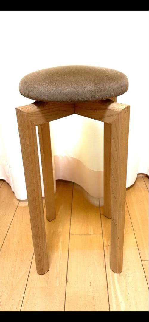 美品　匠工房 マッシュルーム スツール SS ココア 高さ50cm