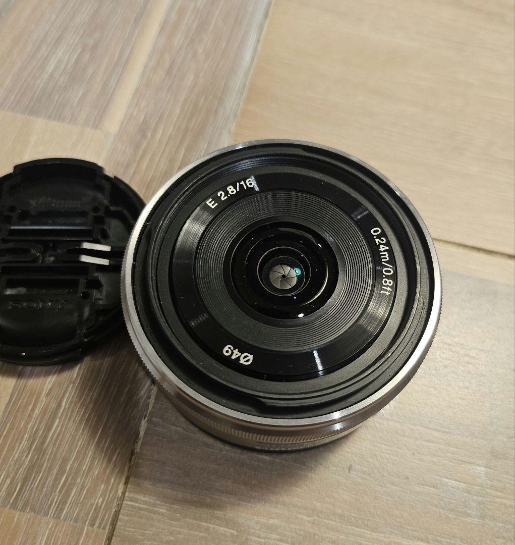 [美品]SONY E 2.8/16 単焦点レンズ　パンケーキレンズ
