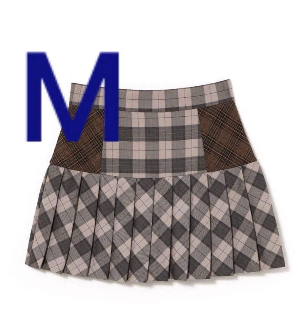 スカート Andmary Coco check pleats skirt