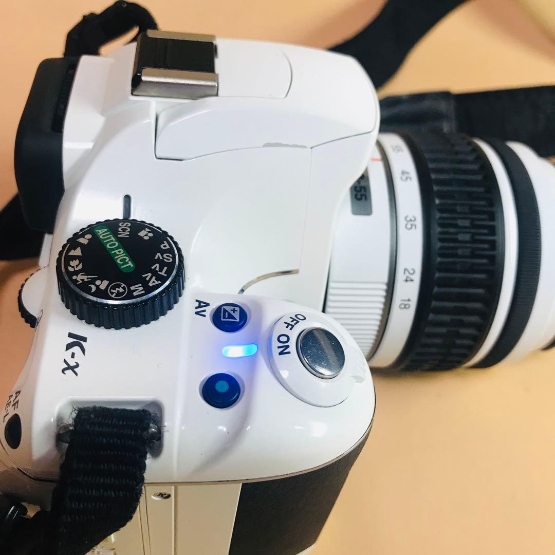 ペンタックス K-x 白　Wi-FiSDアダプター　電池付き