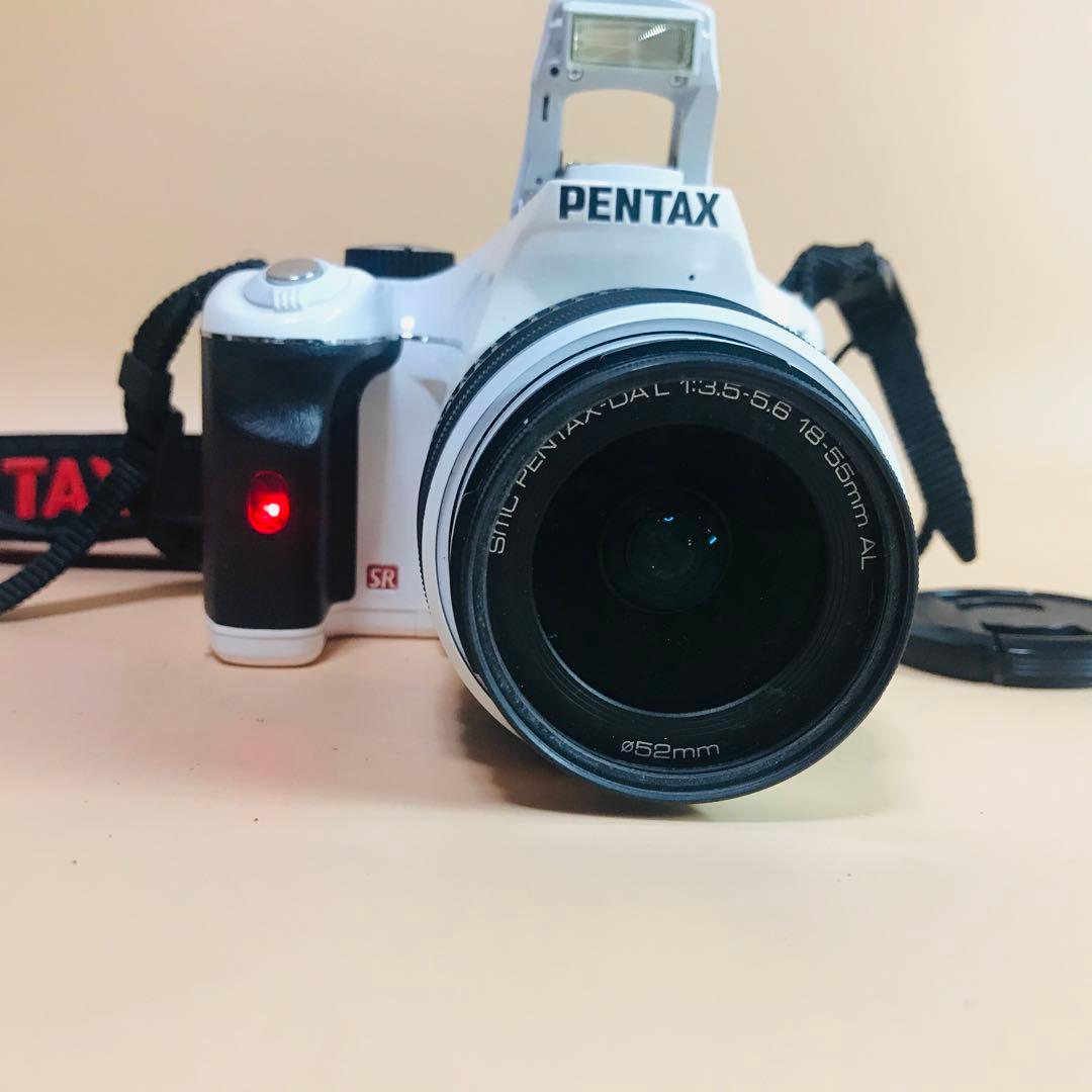 ペンタックス K-x 白　Wi-FiSDアダプター　電池付き