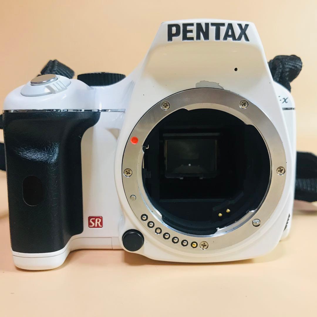 ペンタックス K-x 白　Wi-FiSDアダプター　電池付き